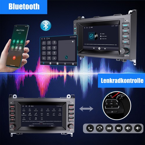 Android 14 Autoradio GPS Navi Carplay Für Mercedes Benz A B Klasse W169 W639 906 - Bild 13 von 21