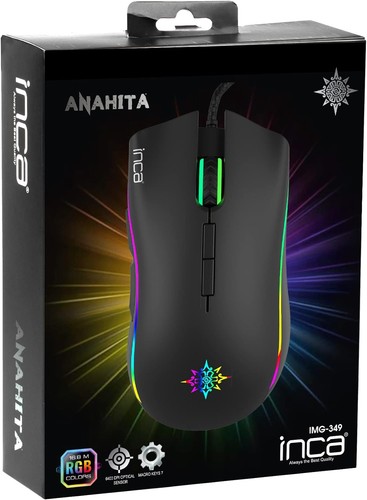 Inca Img-349 Anahita Gaming Mouse Black - 第 3/7 張圖片