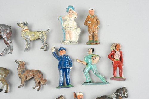 Vintage Barclay Manoil Lead Figures Soldier Cowboy Indian Others toy Antique Lot - Picture 8 of 16
