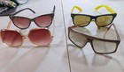 Vintage Opti-Ray Big Eye Round Oversized pink steampunk rockabilly Sunglasses — photo 1