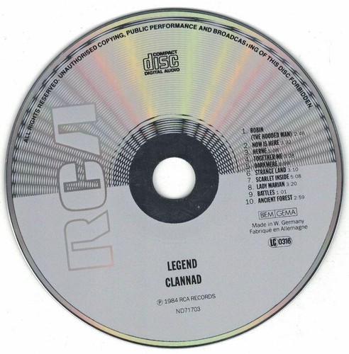 CD Clannad - Legend - Bild 3 von 4