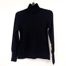 BARDOT Girl's Fine Knit Sweater Size 18 XL Black Long Sleeve Roll Neck NWT