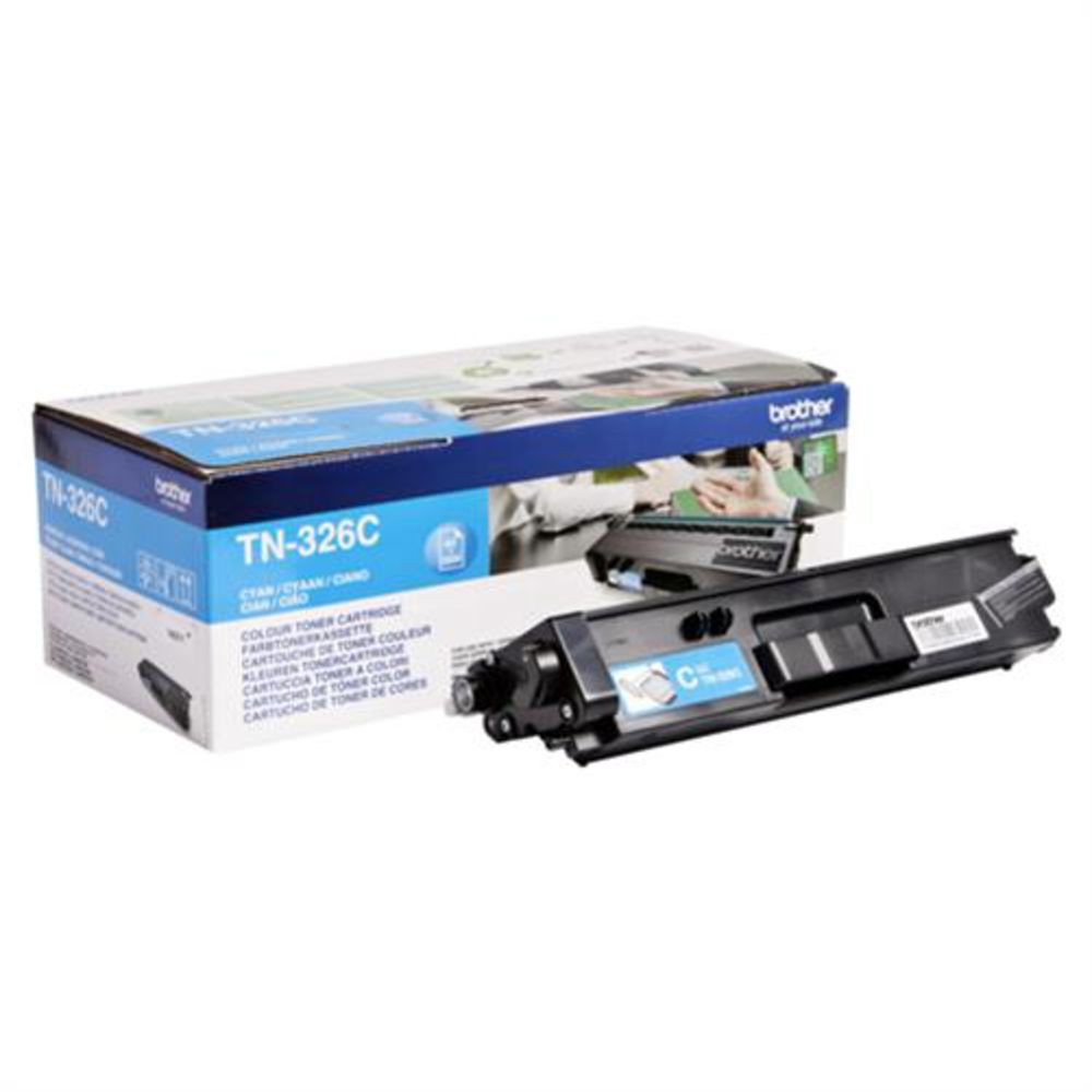 Тонер Brother TN-326C голубой (около 3500 г) # TN326C