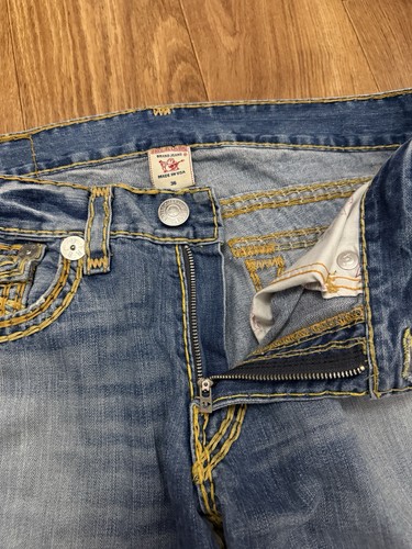 True Religion Jeans Ricky Super QT Thick Stitch Mens Sz 36 - Picture 10 of 10