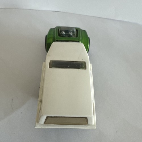 Vintage 1969 Hot Wheels Redline Power Pad Spectraflame Apple Green mit Camper USA - Bild 6 von 10