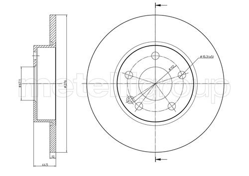 2x BRAKE DISC 23-0830C FOR MERCEDES-BENZ A-CLASS M 266.920 1.5L 4cyl A-CLASS - Picture 2 of 6