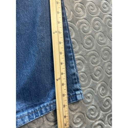 Vintage Wrangler Cowboy Cut Jeans Mens Size 36x34 Blue Denim USA Made Distressed - Picture 6 of 10