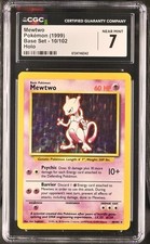pokemon card mewtwo 10 102 1999 BASE SET SHADOWLESS DISCO HOLO TEST PRINT #10 CGC – lowpopping style setup or your main portfolio MEWTWO - RARE - 10/102