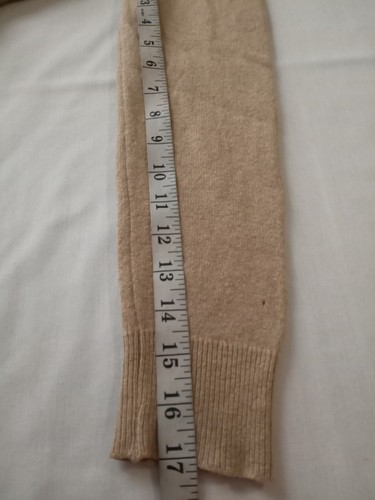 Suéter Vintage St Michael Beige Para Mujer 10 Cachemira Cuello Tortuga Manga Larga  - Imagen 5 de 9