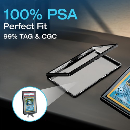 (10er Pack) PSA Slab Case Graded Card Guard PSA, TAG & CGC Metal Magnetic UV Pr... - Bild 3 von 6