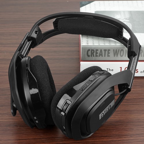 Geekria Velour Headband Pad for Astro A50 Gen 4 Headphones (Black) - Picture 4 of 6