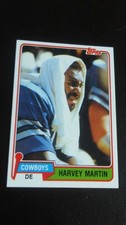 1981 Topps - Harvey Martin #15-Football-nr.mint/7-FREE SHIPPING-Cowboys
