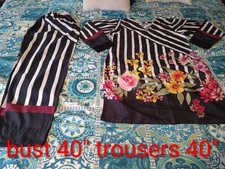 Pakistani Alkaram Studio Designer Semi Formal Shalwar Kameez Large 40"