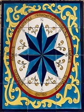 18" x 24" Ceramic Tile Mural Backsplash Art Wall Panel Hand Painted Vase Flowers