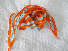 100 Silk Scarf,fun shape great colors