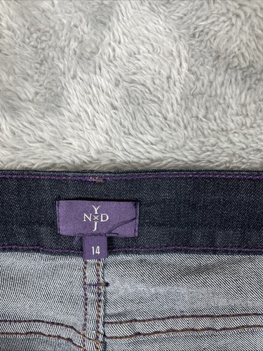 NYDJ Jeans Damen 14 dunkelblau Marilyn Straight Stretch Lift Tuck Hose Freizeit - Bild 8 von 12