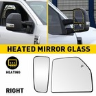 MIRROR GLASS PASSENGER FITS HEATED 2017-2022 FORD DUTY F350 SUPER F250 F450 F550