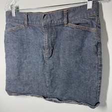Vintage GAP Hip Hugger Denim Skirt Womens 10 Blue Jean Mini Classic Y2K Casual