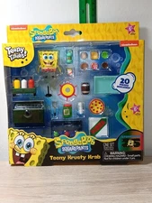 *FREE SHIP* TEENY KRUSTY KRAB SpongeBob SquarePants 20 Piece Playset Nickelodeon