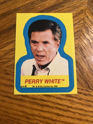 1980 Topps Superman II #8 Perry White Sticker DC Comics