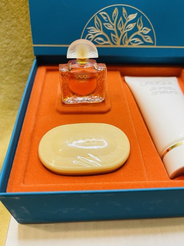 Lalique Les Gestes Parfumes Miniatures Parfum Parfum lotion and Parfume Soap NIB - Picture 4 of 7