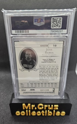 2006 Bowman Sterling JJ Barea Refractor RC  PSA 8 POP 2  🇵🇷  - Picture 2 of 2