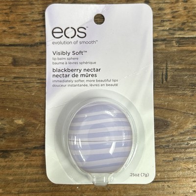NEW SEALED EOS Organic Lip Balm BLACKBERRY NECTAR HARD TO FIND ITEM Exp. 10/2017