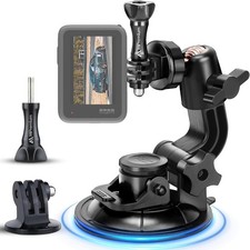 Car Suction Cup Mount for GoPro Hero 13 12 11 10 9 8 7 6 5 4 3 3+ 2 Session Blac