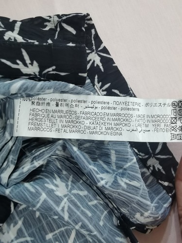 Camisa Zara Para Hombre Calce Regular Manga Corta Informal Estampada Negra Abotonada S - Imagen 5 de 6