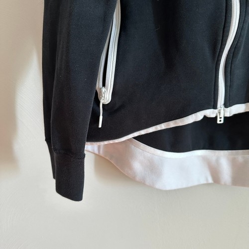 Nike Sportswear Teach Fleece Full Zip Habanero Hoodie in Black SIZE MEDIUM $130 - Picture 3 of 7