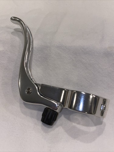 (1) Cross Top Inline Brake Lever 24mm Clamp Silver In Line Cyclocross Road Bike - Picture 2 of 4