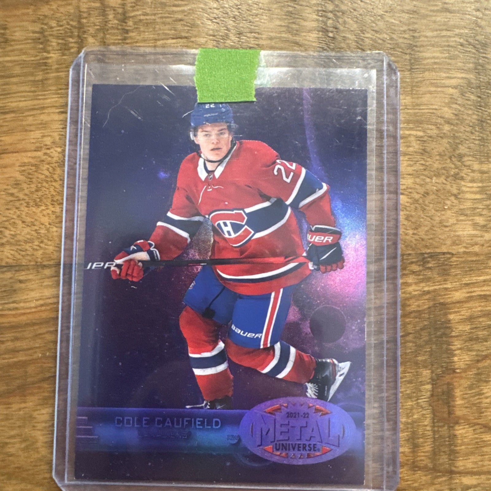 Cole Caufield 21-22 Metal Universe Retro Rookie Purple Spectrum #R1 /199