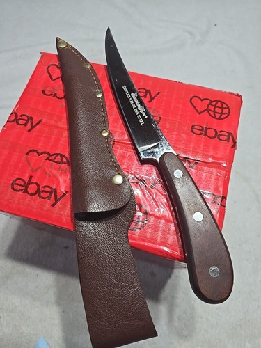 Vintage Boning 6" Knife Japan Santa Fe Triplex Stainless Steel w/ Sheath