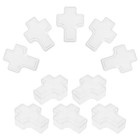  10 Stück durchsichtige, kreuzförmige Box, transparenter