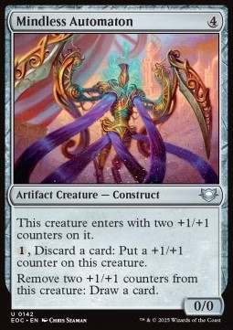 Magic/MTG Mindless Automaton EOC-142 Uncommon Englisch Neu