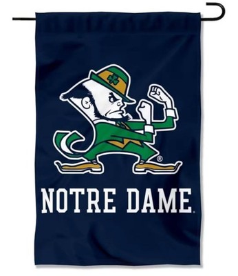 Notre Dame Fighting Irish  GARDEN FLAG Notre Dame Double Sided Irish Garden Flag
