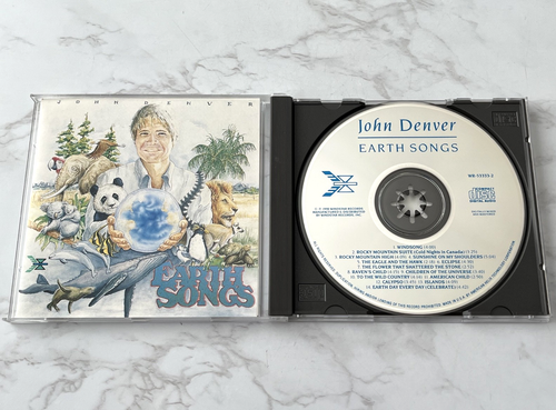 John Denver Earth Songs CD ORIGINAL USA PRESSE! 1990 Windstar WR-53333-2 RARE OOP