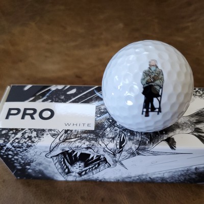 New! 1 Sleeve Custom Vice Golf PRO 'Bernie Sanders Chillin' Golf Balls! Rare!! 