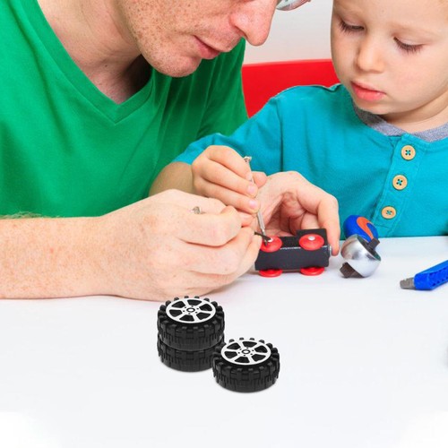 30 Stück kleine Räder für Projekte Spielzeug und Achsen Auto austauschbare Reifen - Bild 7 von 12