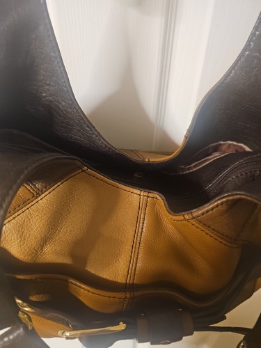 Borsa a mano vintage anni 80, 90 Etienne Aigner grande in pelle colorblock hobo - Foto 6 di 13