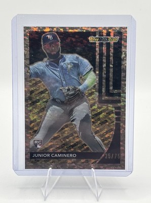 2024 Topps Update Black Gold Junior Caminero (RC) Gold 25/75 #BG-12 - Rays