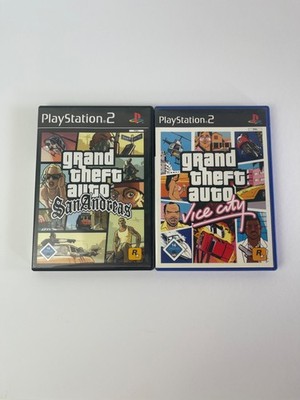 GTA Vice City + San Andreas PS2 | PlayStation 2 Spiele Bundle | gebraucht