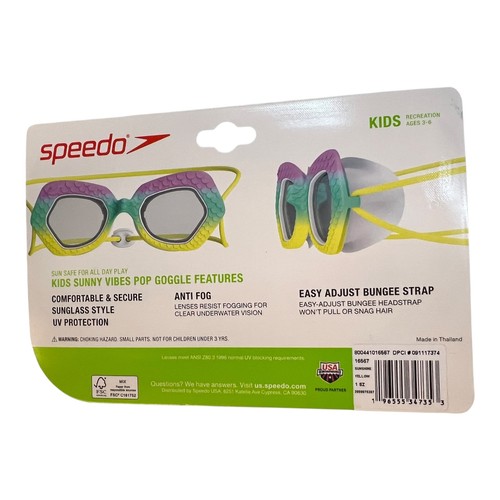 Gafas de sol Speedo Kids Sunny Vibes estilo natación múltiples escalas sirena edades 3-6 - Imagen 2 de 2