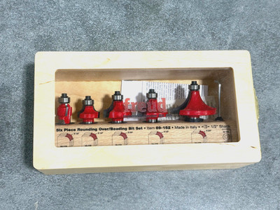 Freud 89-152 5-Piece Round Over and Beading Router Bit Set with 1/2'' Shanks