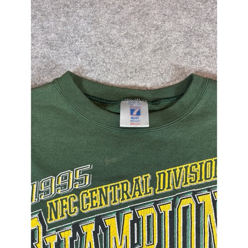 Vintage 90s Green Bay Packers NFC Champions Crewneck Sweatshirt Mens M Logo 7  - Bild 3 von 5