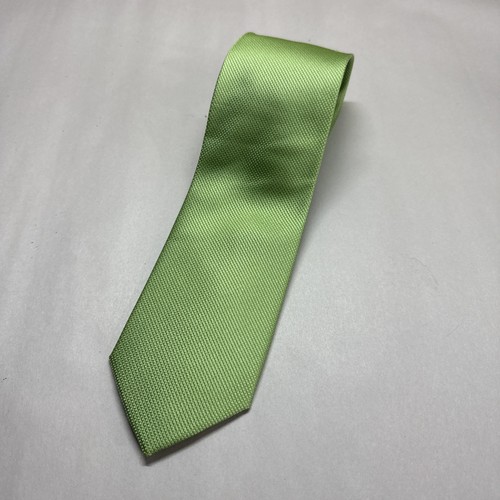 HAINES & BONNER MEN'S TIE GREEN/GEOMETRIC Width: 3.3/8" Length: 57"