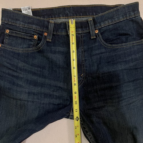 LEVI'S 512 Men's Size 34X32 Slim Taper Fit Jeans Blue Washed - Picture 12 of 13