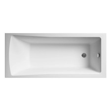 Nuie Linton 1700 mm x 700 mm quadratische einseitige Badewanne mit Beinen