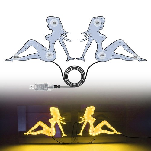 Car Atmosphere Decorative Lights, Car Flashlights,Beauty Light/ Girl Led F7S5 - Picture 7 of 26