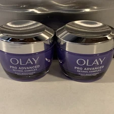 2 Olay Pro Advanced Retinol Complex Night Moisturizer 1.7 Oz Each